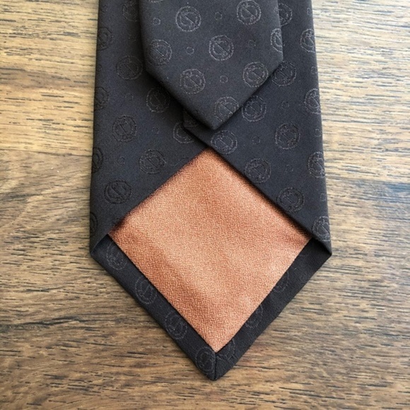 Bijan brown Silk Tie - Picture 4 of 6